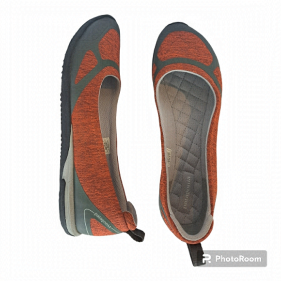 Patagonia flat women's shoes orange & gray like new never worn Size 7 - Picture 2 of 8